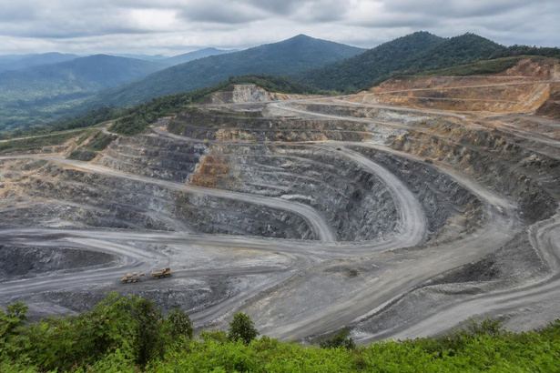 Open-pit mine in the PNG highlands